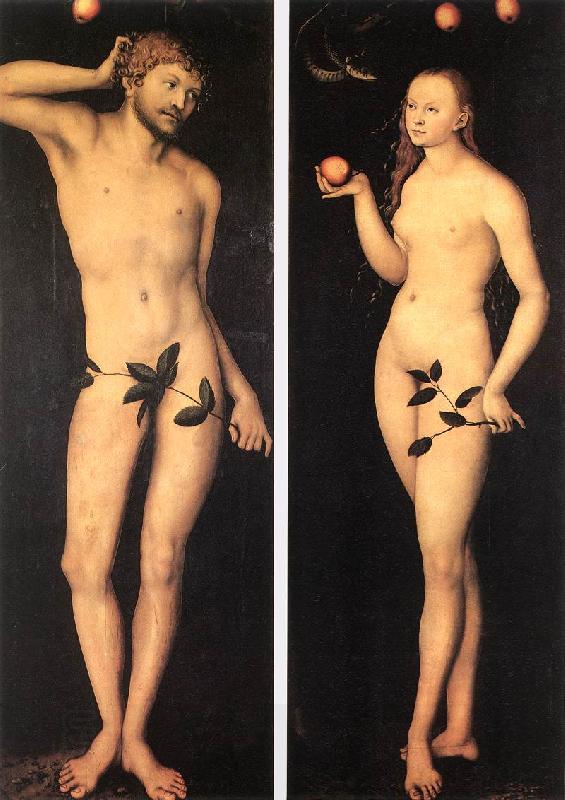 CRANACH, Lucas the Elder Adam and Eve fh China oil painting art